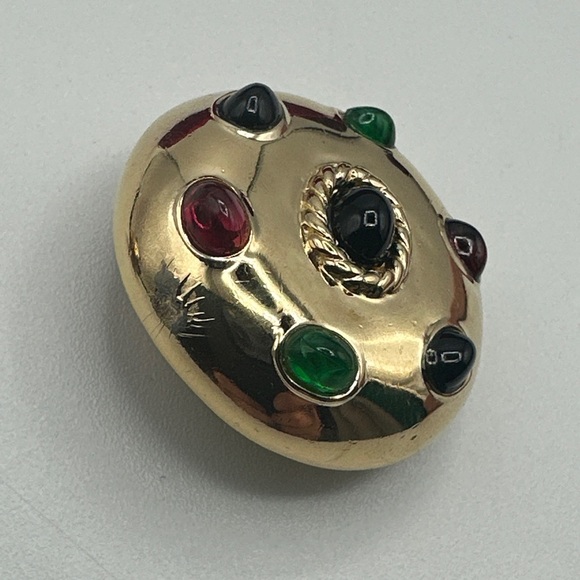 Vintage Ciner earrings clip on #121 - Picture 3 of 8